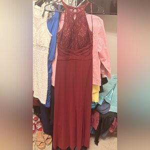 Morgan & Co. Deep Red Gown